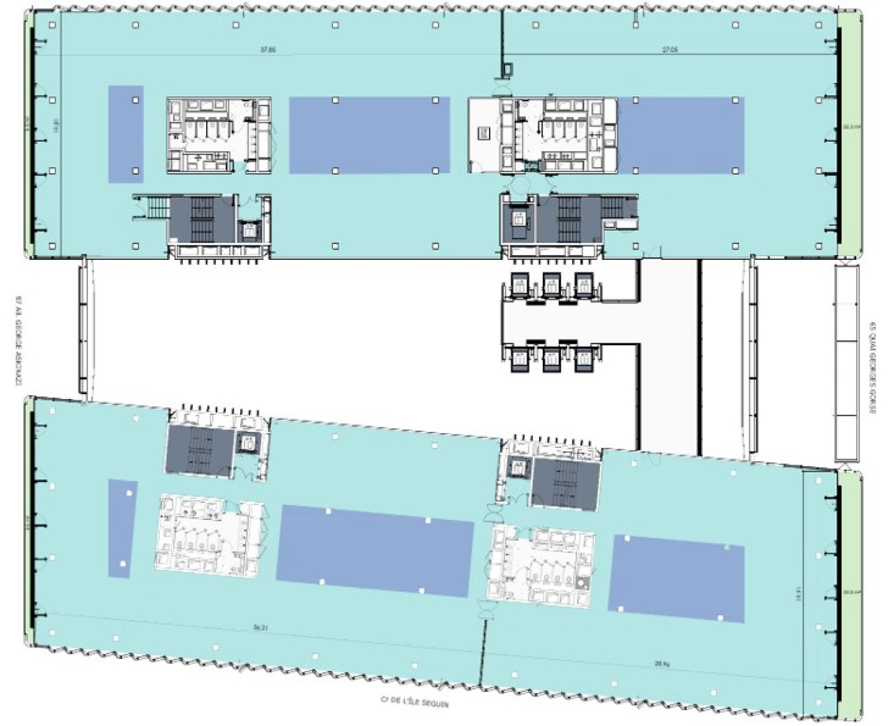 Bureau Boulogne-Billancourt 12891m² Location bureau Boulogne-Billancourt Hauts-de-Seine OLBUR2422582 16